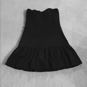 Express Design Studio Black Strapless Dress